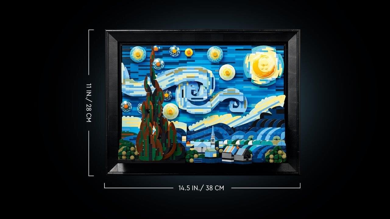 21333 LEGO® Ideas Vincentas van Gogas – Žvaigždėta naktis цена и информация | Konstruktoriai ir kaladėlės | pigu.lt