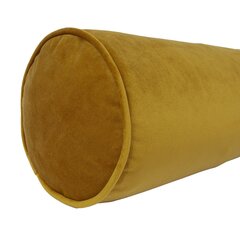 Рулонная подушка VELVET D18x50см, горчично-желтая цена и информация | Декоративные подушки и наволочки | pigu.lt