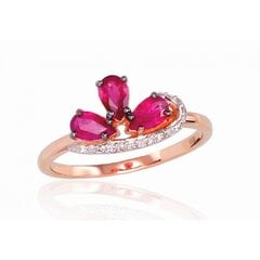 Auksinis žiedas su deimantais moterims Diamond Sky „Imperial Crown II“ kaina ir informacija | Žiedai | pigu.lt