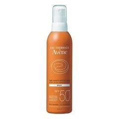 Солнцезащитный спрей Avene SPF50+ цена и информация | Кремы от загара | pigu.lt