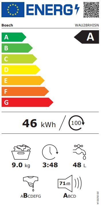 Bosch WAU28RHISN kaina ir informacija | Skalbimo mašinos | pigu.lt