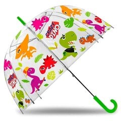Детский прозрачный автоматический зонт "Динозавр" Ø70 см цена и информация | Аксессуары для детей | pigu.lt