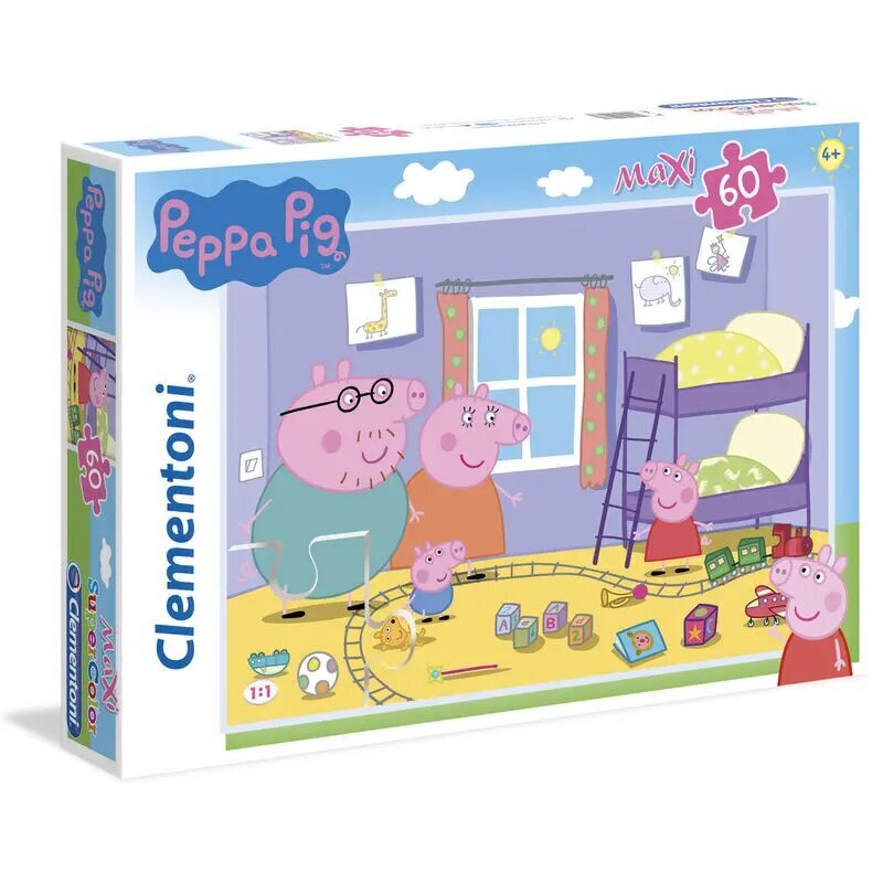 Maxi pusle Peppa, 60 tk kaina ir informacija | Dėlionės (puzzle) | pigu.lt