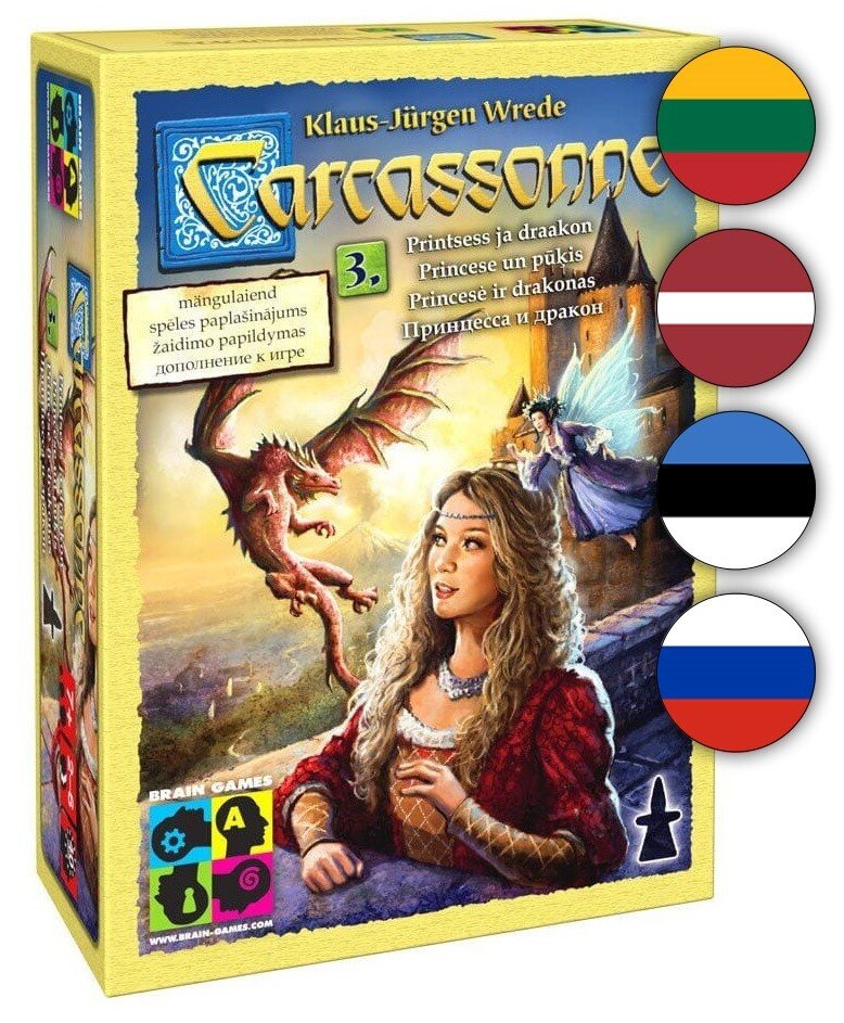 Stalo žaidimas Carcassonne 3: Princesė ir drakonas, LT/LV/EE/RU kaina ir informacija | Stalo žaidimai, galvosūkiai | pigu.lt