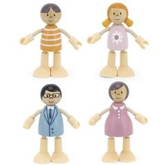 Medinių lėlių šeimos rinkinys kaina ir informacija | Žaislai mergaitėms | pigu.lt