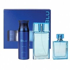 Rinkinys Ajmal Blu vyrams: kvapusis vanduo EDP, 90 ml + dezodorantas, 200 ml + priemonė po skutimosi, 100 ml kaina ir informacija | Kvepalai vyrams | pigu.lt