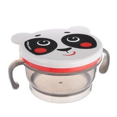 Коробка для закусок Canpol Babies Hello Little Panda 200 мл, 51/008, серая цена и информация | Посуда для хранения еды | pigu.lt