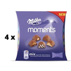 Коробка конфет MILKA Moments Mix, 97 г x 4 шт. упаковка цена и информация | Сладости | pigu.lt