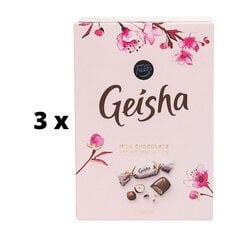 Шоколадные конфеты GEISHA, 150 г x 3 шт. упаковка цена и информация | Сладости | pigu.lt