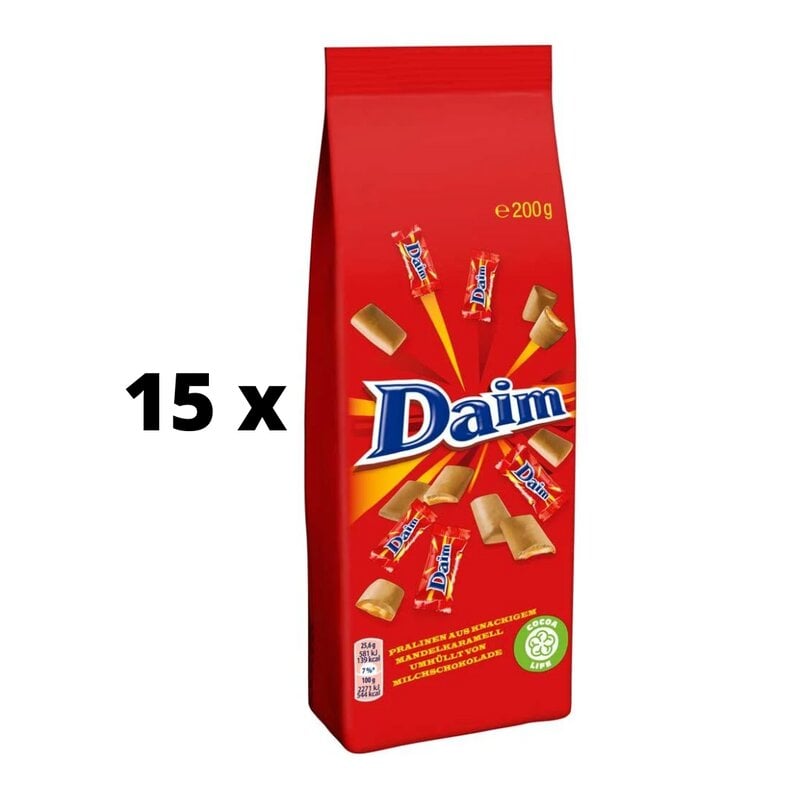 Šokoladiniai saldainiai Daim Mini, 200 g x 15 vnt. kaina ir informacija | Saldumynai | pigu.lt