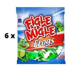 Жевательные конфеты FIGLE MIGLE Frogs, 80 г x 6 шт. упаковка цена и информация | Figle Migle Продукты питания | pigu.lt