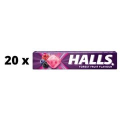 Ledinukai Halls Forest fruit, miško uogų skonio, 33,5 g x 20 vnt. kaina ir informacija | Saldumynai | pigu.lt