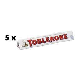 Шоколад TOBLERONE, белый, 100 г x 5 шт. упаковка цена и информация | Сладости | pigu.lt