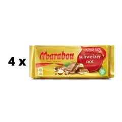 Pieninis šokoladas Marabou su lazdyno riešutais, 250 g x 4 vnt. kaina ir informacija | Saldumynai | pigu.lt