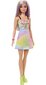 Lėlė Barbie madistė su vaivorykštės spalvų suknele, 1 vnt. kaina ir informacija | Žaislai mergaitėms | pigu.lt