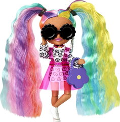 Lėlė Barbie Extra garbanotais, įvairiaspalviais plaukais kaina ir informacija | Žaislai mergaitėms | pigu.lt