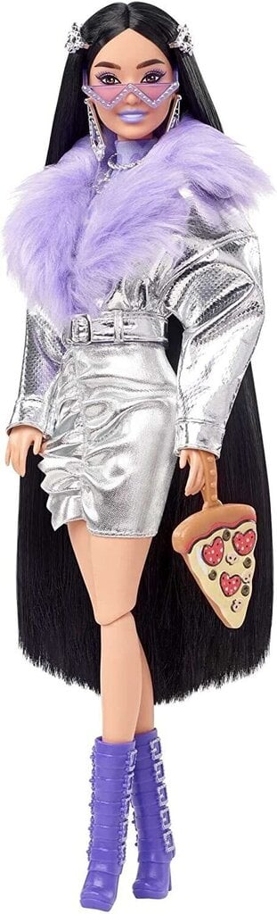 Lėlė Barbie Extra violetiniais batais kaina ir informacija | Žaislai mergaitėms | pigu.lt