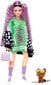 Lėlė Barbie Extra languotu švarkeliu kaina ir informacija | Žaislai mergaitėms | pigu.lt
