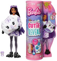 Lėlės Barbie „Cutie Reveal“ minkštutėlės pelėdos siurprizų rinkinys, žiemos spindesio serija kaina ir informacija | Žaislai mergaitėms | pigu.lt