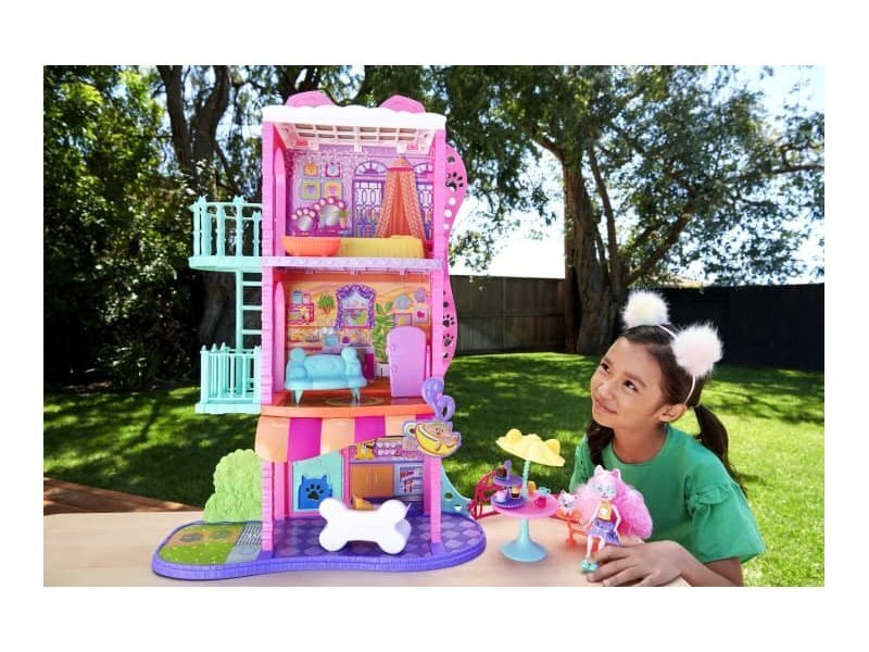 Lėlių namas Enchantimals City kaina ir informacija | Žaislai mergaitėms | pigu.lt