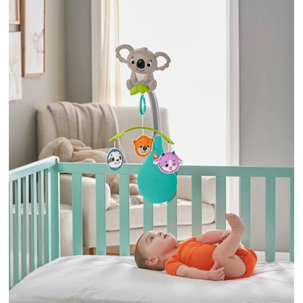 Muzikinė karuselė Fisher price, koala 3 in 1 kaina ir informacija | Žaislai kūdikiams | pigu.lt