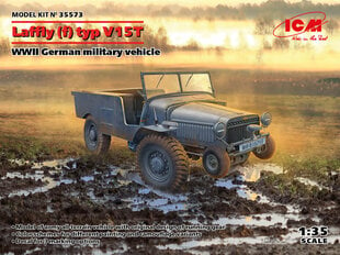 Klijuojamas Modelis ICM 35573 WWII German military vehicle Laffly (f) typ V15T 1/35 kaina ir informacija | Klijuojami modeliai | pigu.lt