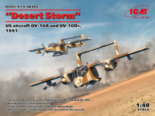 Klijuojamas Modelis ICM 48302 Desert Storm - US aircraft OV-10A and OV-10D+, 1991 1/48 цена и информация | Склеиваемые модели | pigu.lt