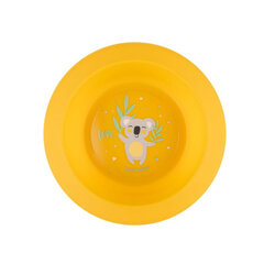 Indų rinkinys Canpol Babies Exotic Animals 56/523, geltonas kaina ir informacija | Indai, lėkštės, pietų servizai | pigu.lt