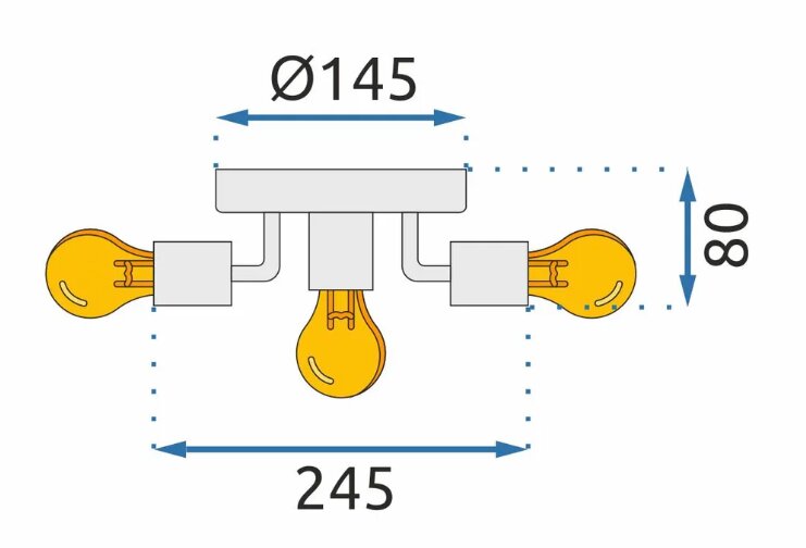 Metalinis reflektorinis lubų šviestuvas juodas APP705-5c kaina ir informacija | Pakabinami šviestuvai | pigu.lt