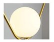Auksinis stiklinis rutulinis pakabinamas šviestuvas APP689-1CP kaina ir informacija | Pakabinami šviestuvai | pigu.lt
