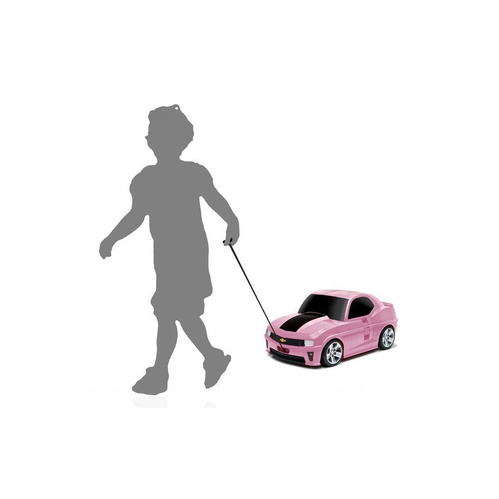 Vaikiškas lagaminas su ratukais Ridaz Chevrolet Camaro, rožinis kaina ir informacija | Lagaminai, kelioniniai krepšiai | pigu.lt