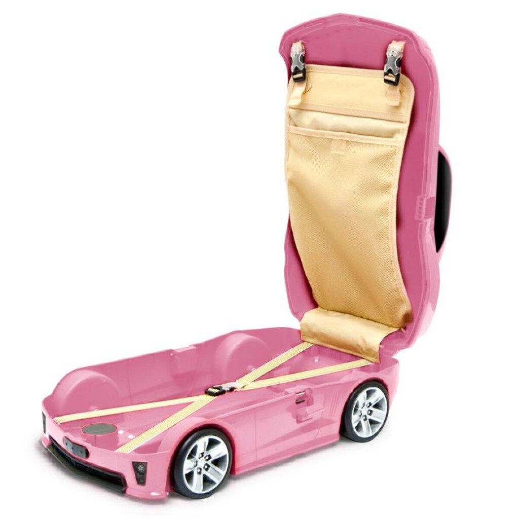 Vaikiškas lagaminas su ratukais Ridaz Chevrolet Camaro, rožinis kaina ir informacija | Lagaminai, kelioniniai krepšiai | pigu.lt