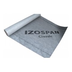 Difuzinė Plėvelė Izospan Classic, 1,6x50m (115 g/m²) цена и информация | Кровельные покрытия | pigu.lt