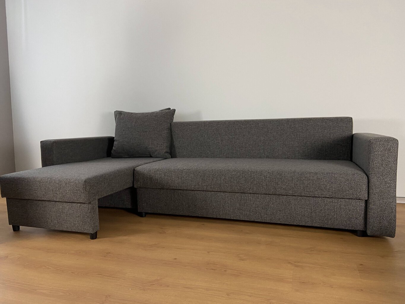 Transformeris "Lona" Sofa - Lova - Kampinė sofa, Pilka kaina ir informacija | Minkšti kampai | pigu.lt