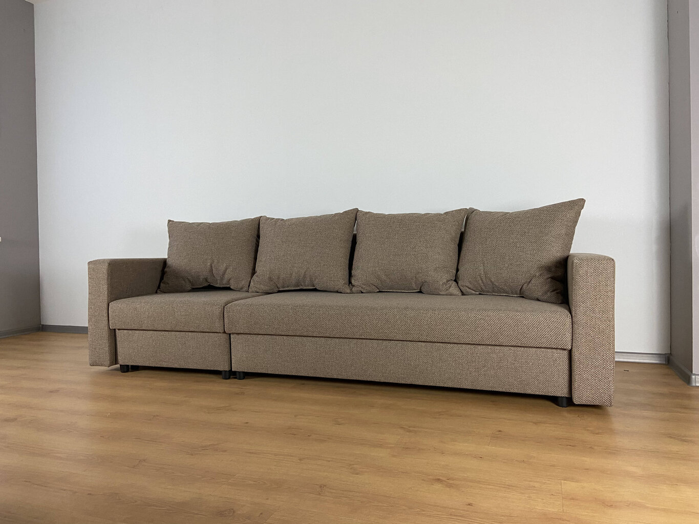 Transformeris Lona, rudas. Sofa - lova - kampinė sofa kaina ir informacija | Minkšti kampai | pigu.lt