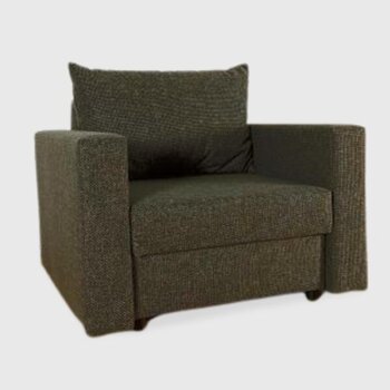 Kėdė - lova Lura, pilka kaina ir informacija | Svetainės foteliai | pigu.lt
