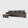 Kampinė sofa-lova Lugan, pilka