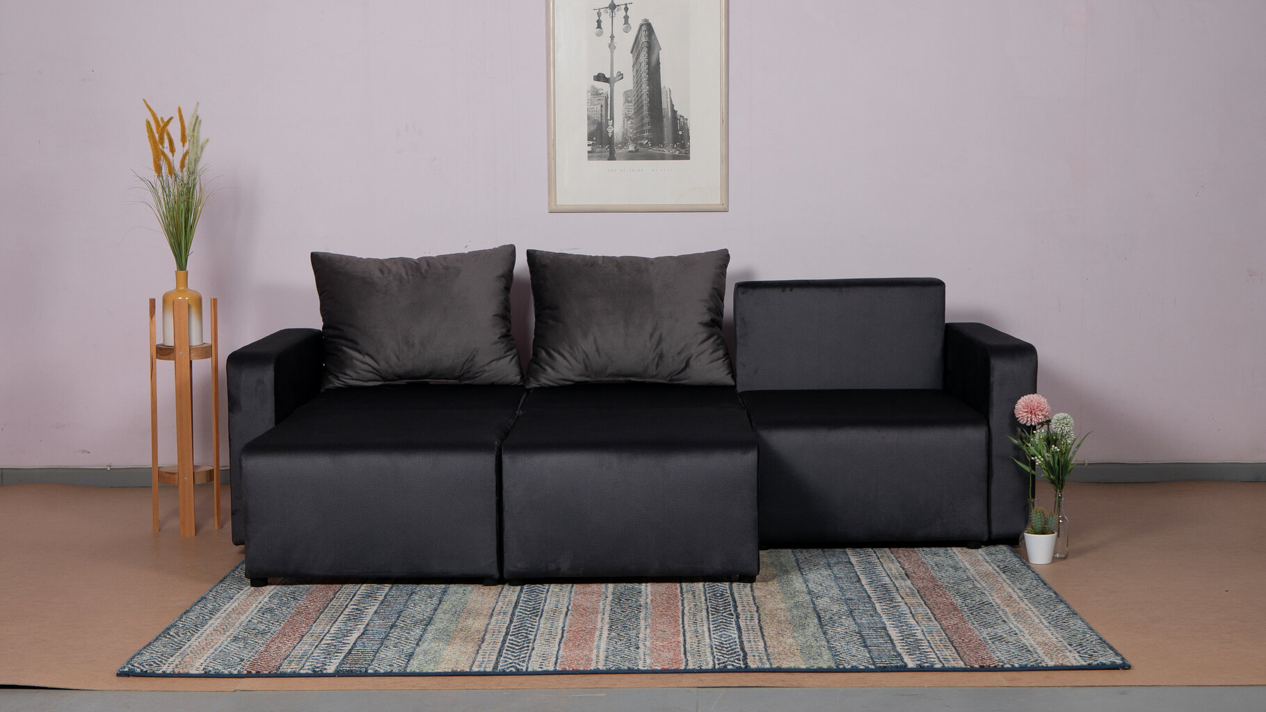 Transformatorinė "Modul 2400" modulinė sofa - Lova - Kampinė sofa Pilka цена и информация | Sofos | pigu.lt