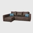 Kampinė sofa - lova Megan, pilkas marmuras