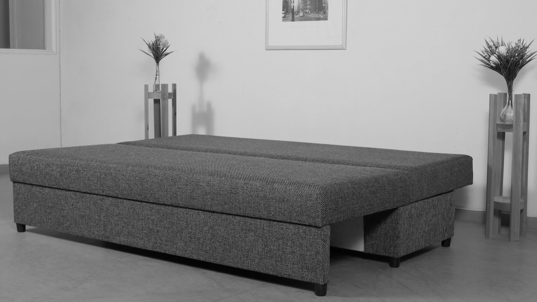 Sofa-lova Mini, rudos ir smėlio spalvos derinys kaina ir informacija | Sofos | pigu.lt