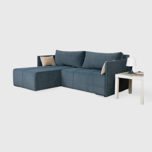 Kampinė sofa-lova Deka-S, pilka цена и информация | Minkšti kampai | pigu.lt