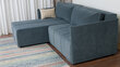 Kampinė sofa-lova Deka-S, pilka kaina ir informacija | Minkšti kampai | pigu.lt
