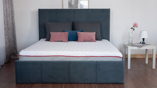 Кровать "Stef" Серая с подъёмным механизмом (сп.м. 1600 x 2000) цена и информация | Кровати | pigu.lt