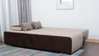 Sofa-lova "Ovalai" Šviesiai rudos spalvos derinys kaina ir informacija | Sofos | pigu.lt