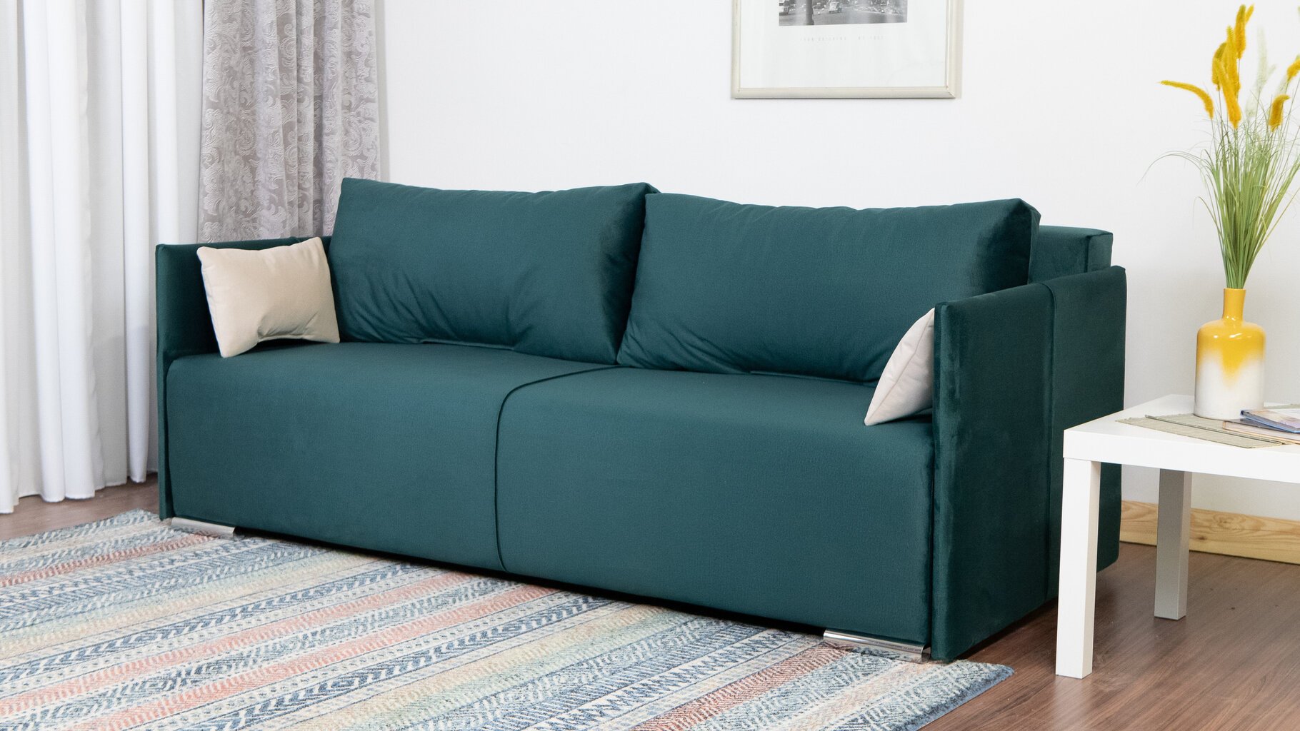 Sofa-lova Deka, akvamarino spalvos kaina ir informacija | Sofos | pigu.lt