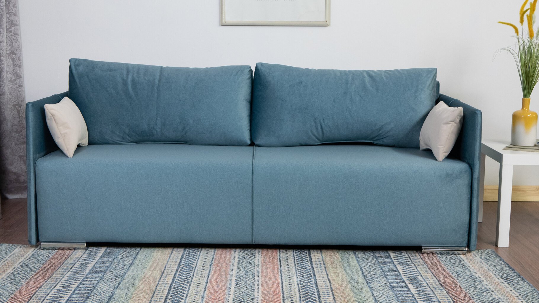 Sofa-lova Deka, žydra kaina ir informacija | Sofos | pigu.lt