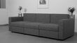 Transformeris Modul 2400: modulinė sofa - lova - kampinė sofa, mėlyna kombinuota spalva цена и информация | Sofos | pigu.lt