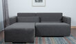Kampinė sofa-lova Deka-S+, pilka kaina ir informacija | Minkšti kampai | pigu.lt
