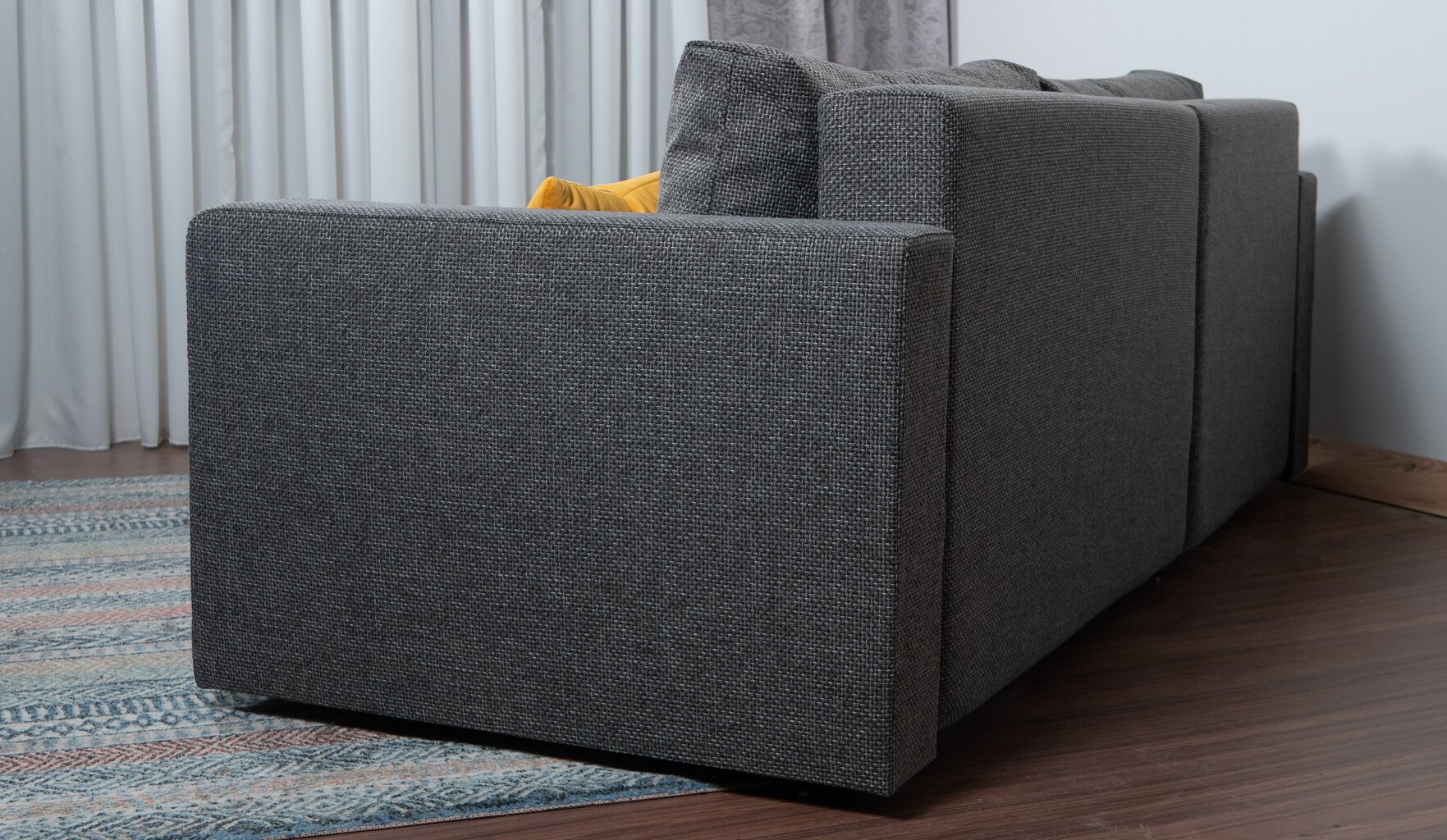 Kampinė sofa-lova Deka-S+, pilka kaina ir informacija | Minkšti kampai | pigu.lt