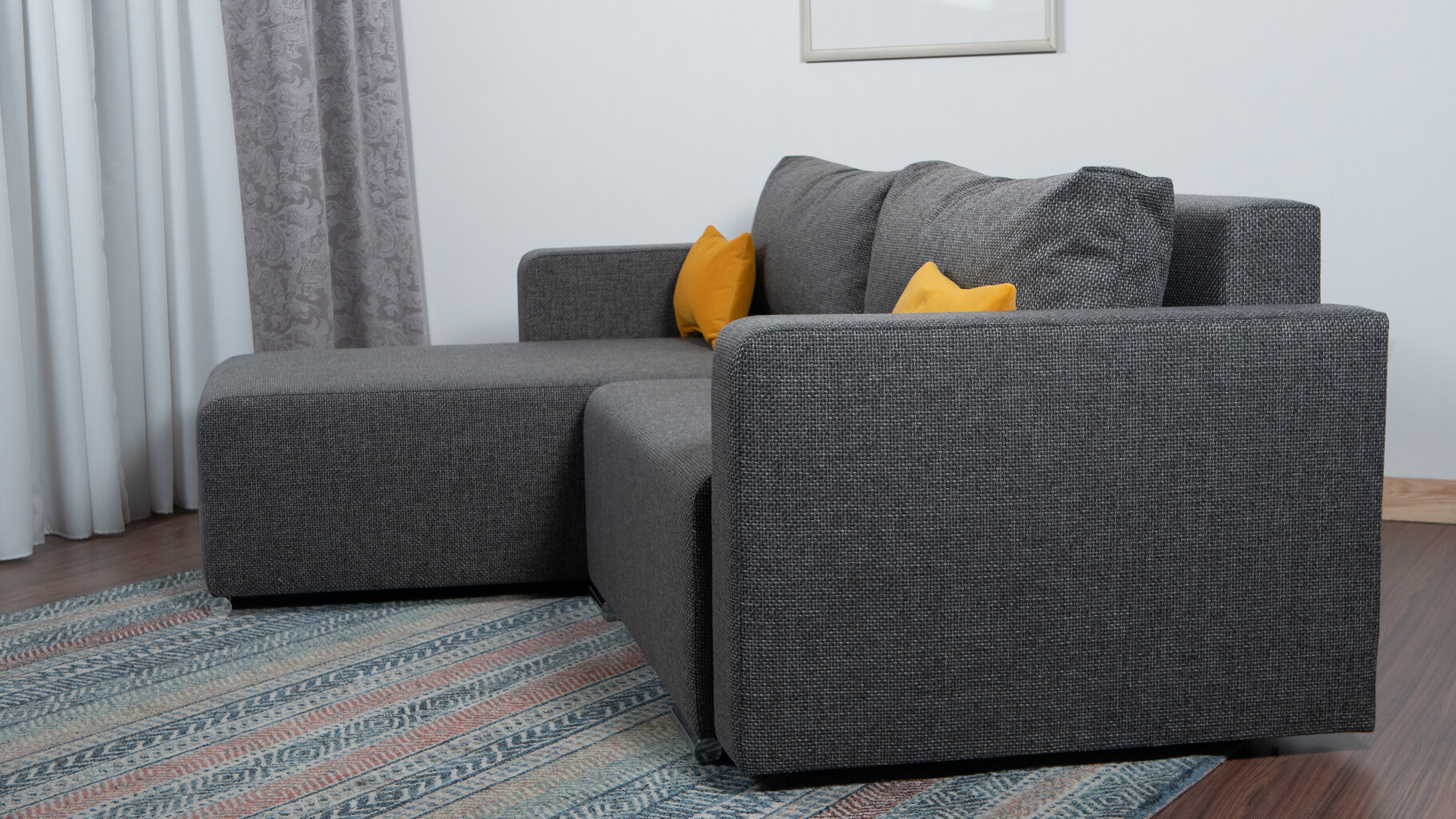 Kampinė sofa-lova Deka-S+, pilka цена и информация | Minkšti kampai | pigu.lt